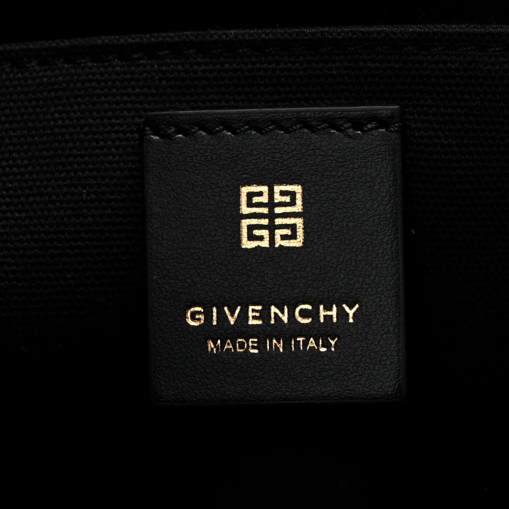 4G Coated Canvas Logo Medium G Tote Black