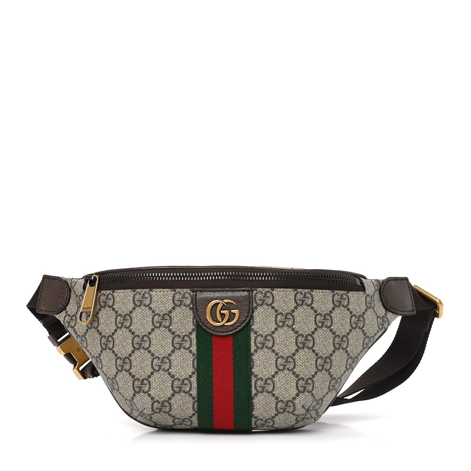 GG Supreme Monogram Web Small Ophidia Belt Bag Beige Ebony New Acero