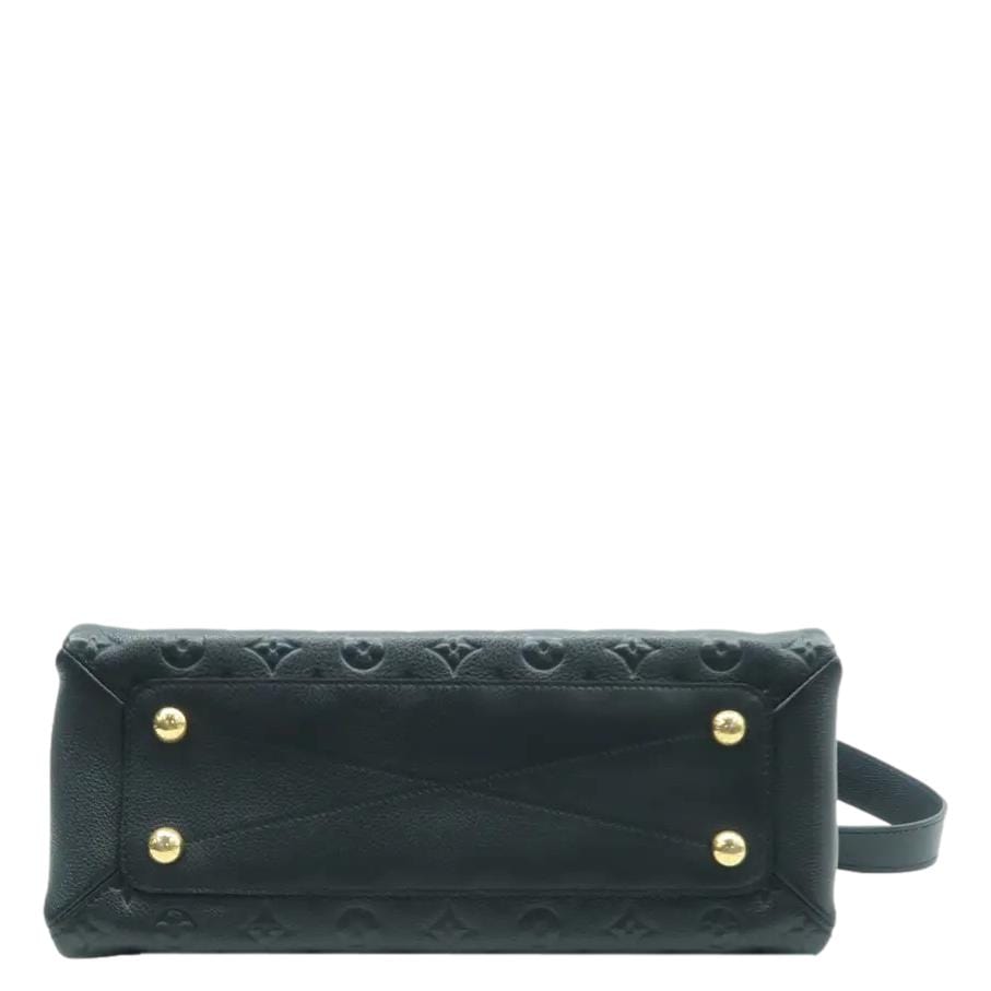 LOUIS VUITTON Vosges MM Empreinte Leather Shoulder Bag Black