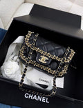 Chanel limited edition pearl leather CF chain bag
