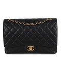 Chanel Classic Flap Bag - Black Maxi