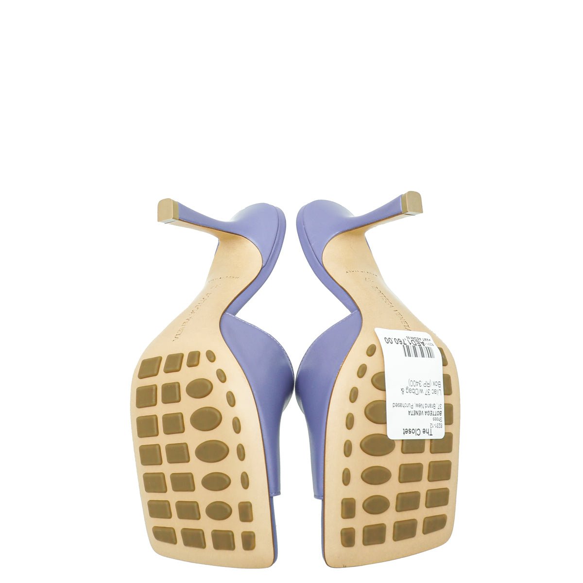 Bottea Veneta Lilac Stretch Heeled Mule 37