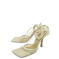 Bottega Veneta Beige Stretch Sandals 37