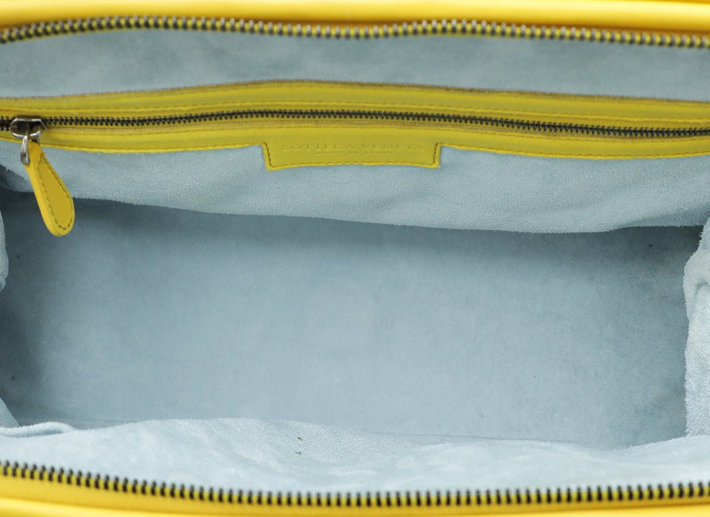 Bottega Veneta Bicolor Embroidered Intrecciato Tote Bag