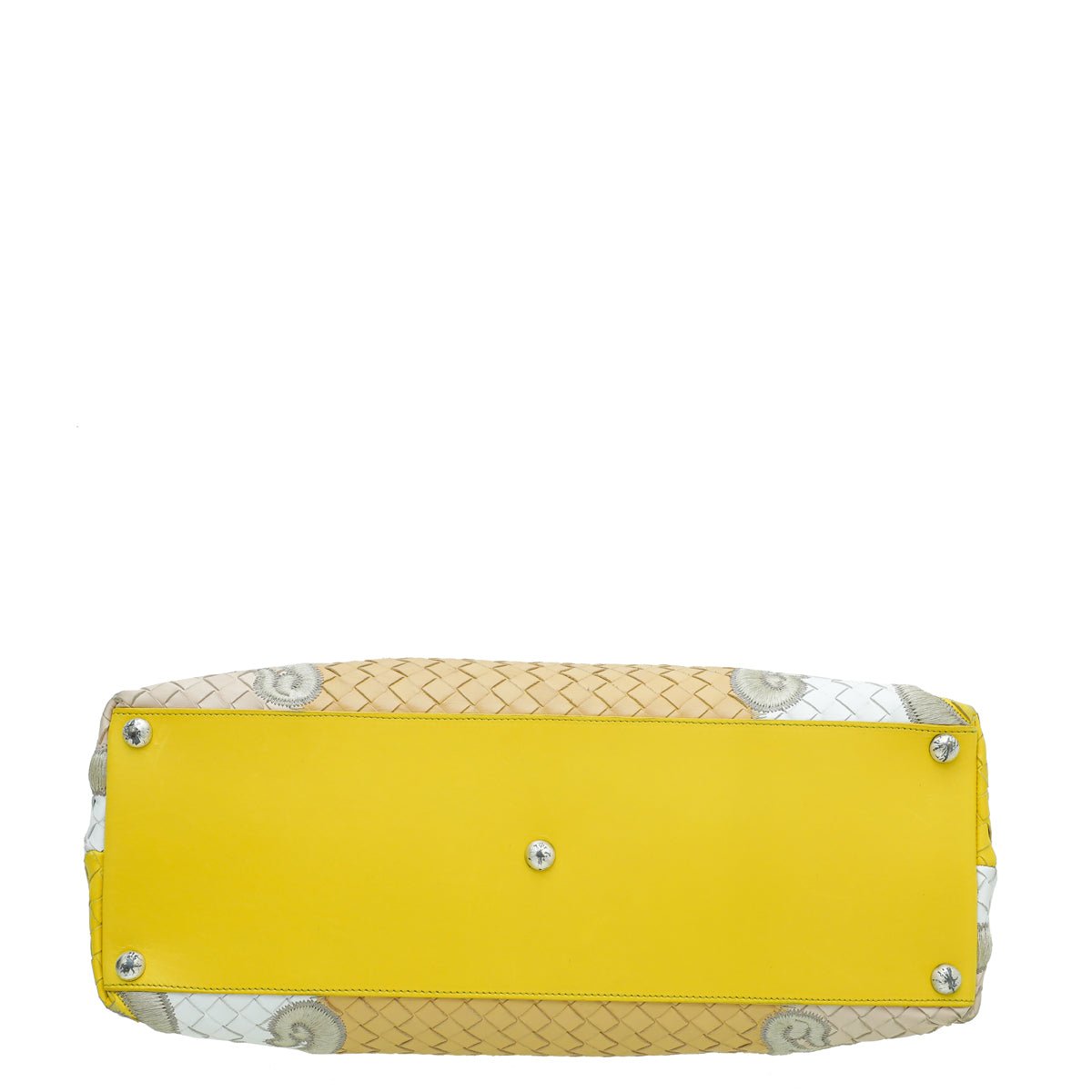 Bottega Veneta Bicolor Embroidered Intrecciato Tote Bag