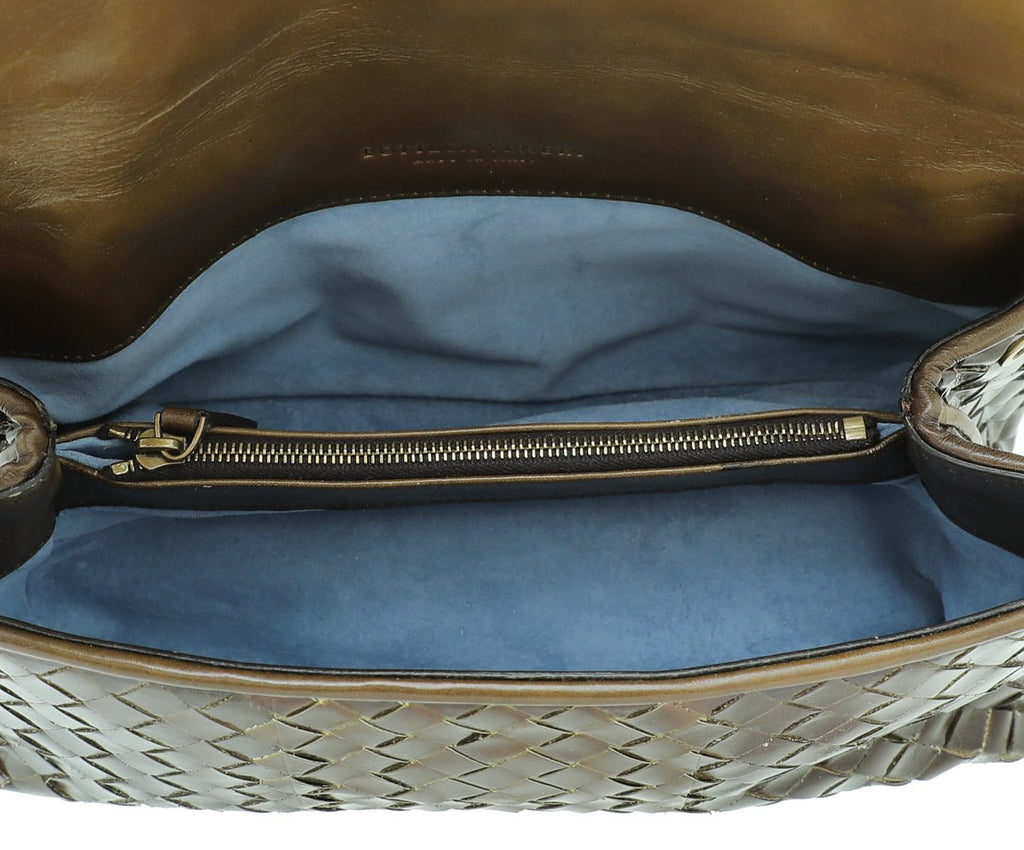 Bottega Veneta Bicolor Flap Clutch