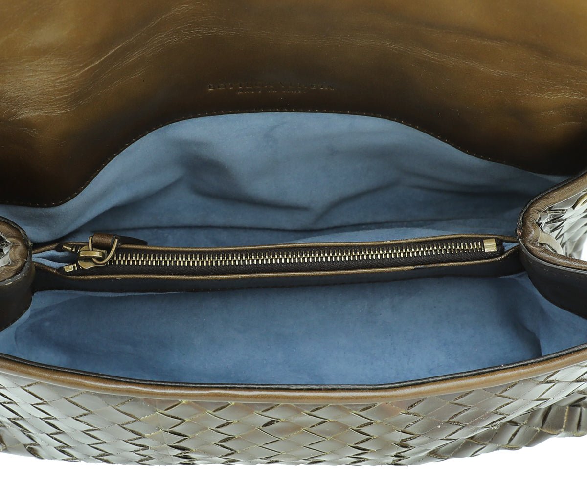 Bottega Veneta Bicolor Flap Clutch