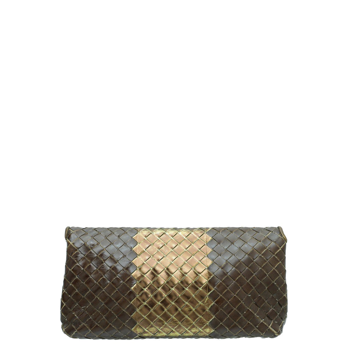 Bottega Veneta Bicolor Flap Clutch