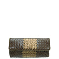 Bottega Veneta Bicolor Flap Clutch
