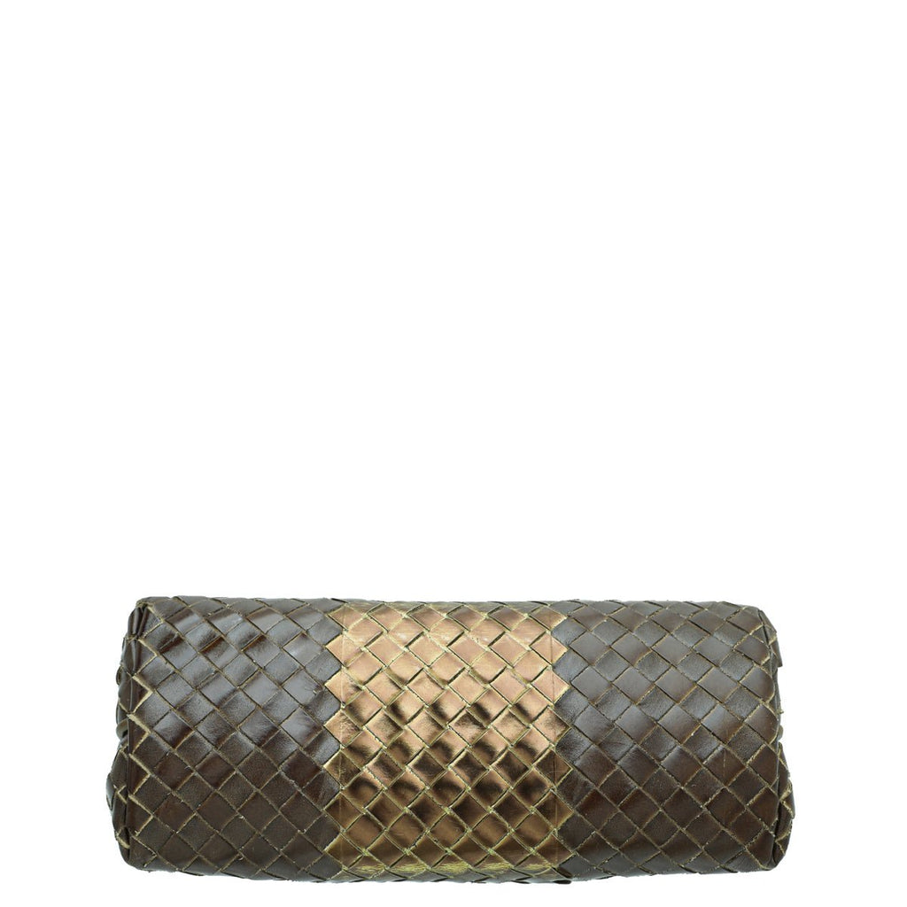 Bottega Veneta Bicolor Flap Clutch