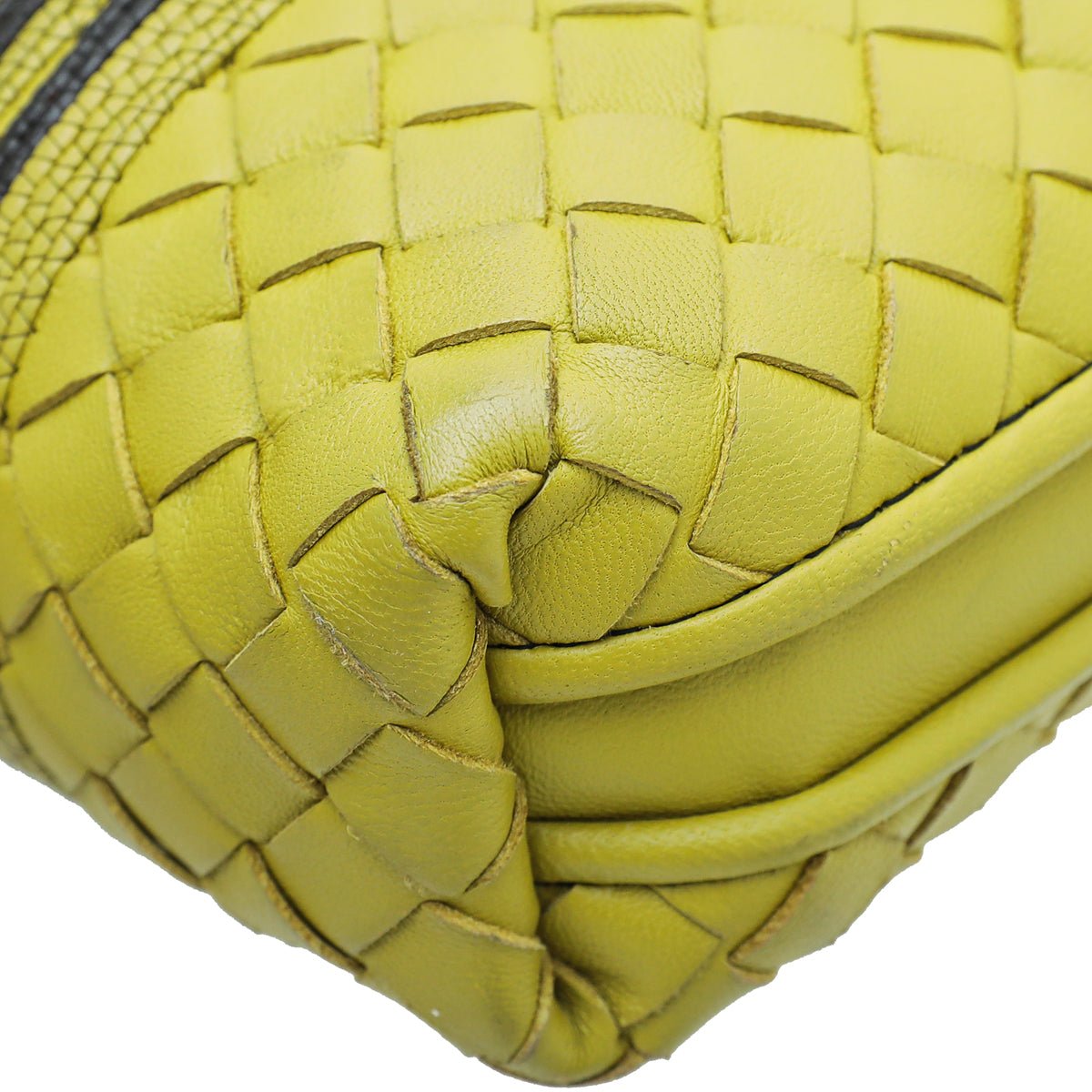 Bottega Veneta Bicolor Intrecciato Nappa Snakeskin Nodini Crossbody Bag