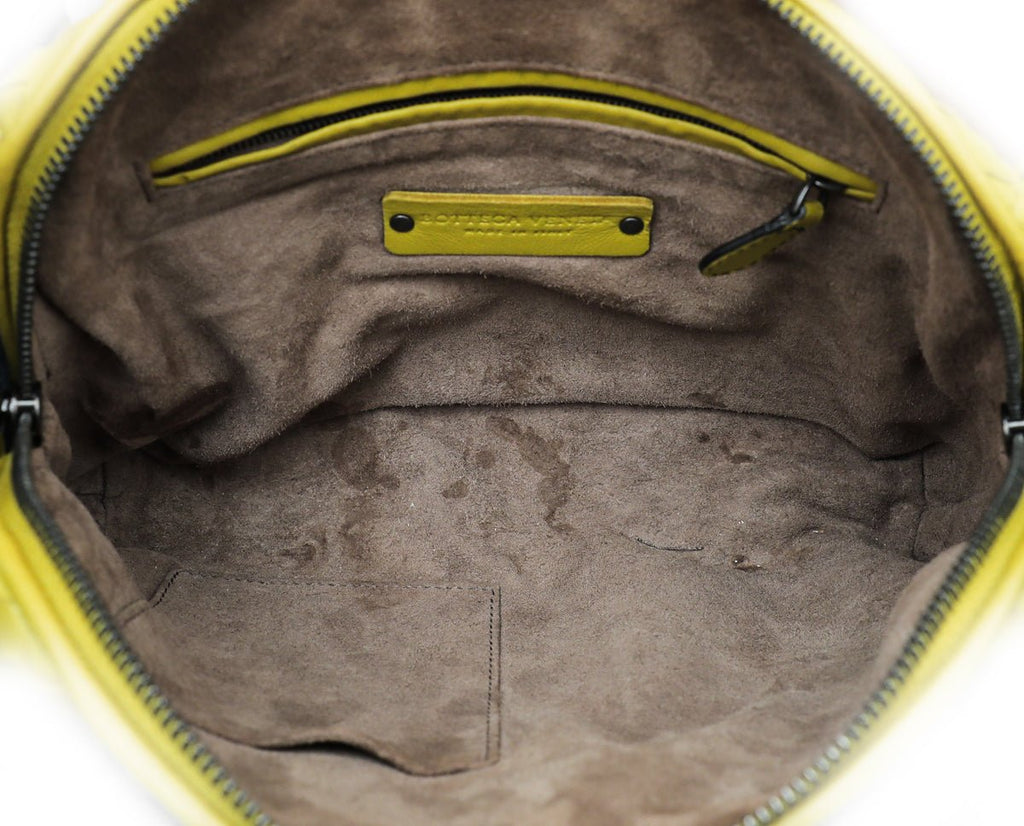 Bottega Veneta Bicolor Intrecciato Nappa Snakeskin Nodini Crossbody Bag