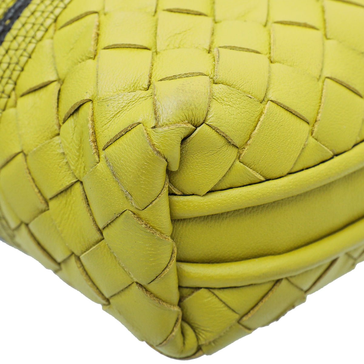 Bottega Veneta Bicolor Intrecciato Nappa Snakeskin Nodini Crossbody Bag