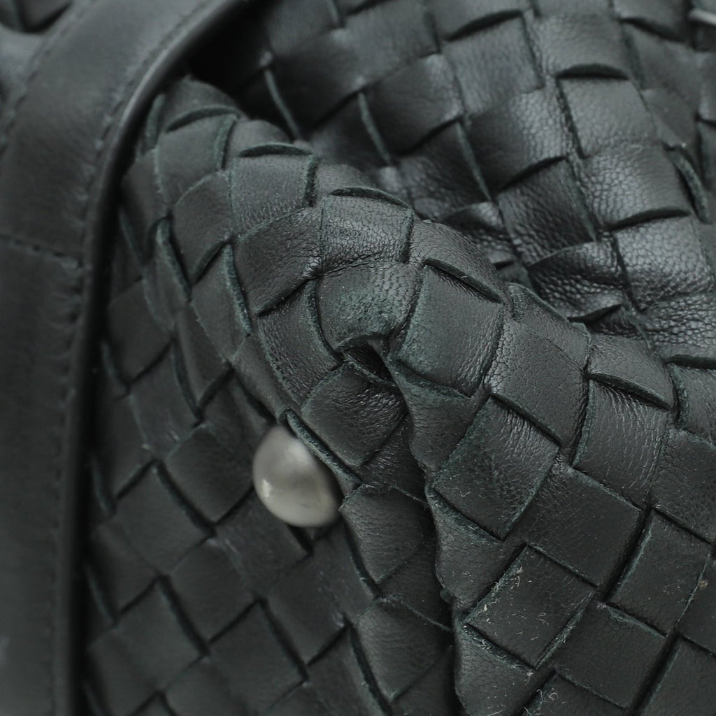 Bottega Veneta Black Intrecciato Duffle Small Bag