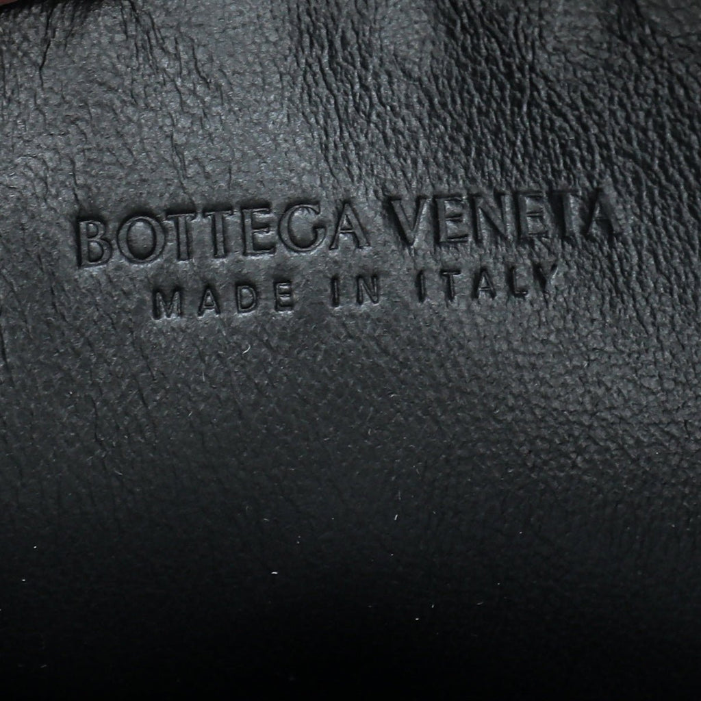 Bottega Veneta Black Intrecciato Embossed Top Handle Briefcase
