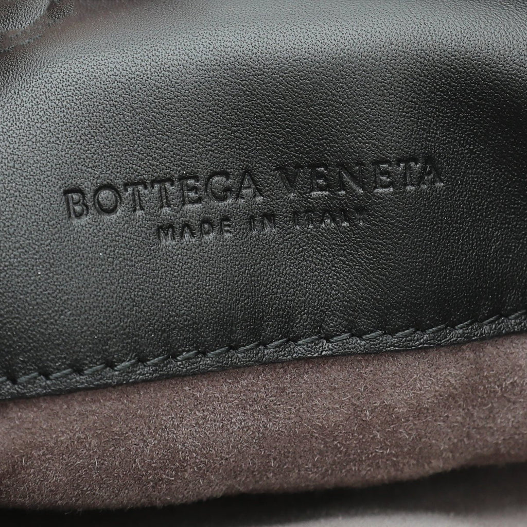 Bottega Veneta Black Intrecciato Nappa Messenger Bag