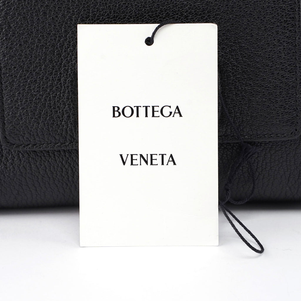 Black Leather Buckle Waist Bag