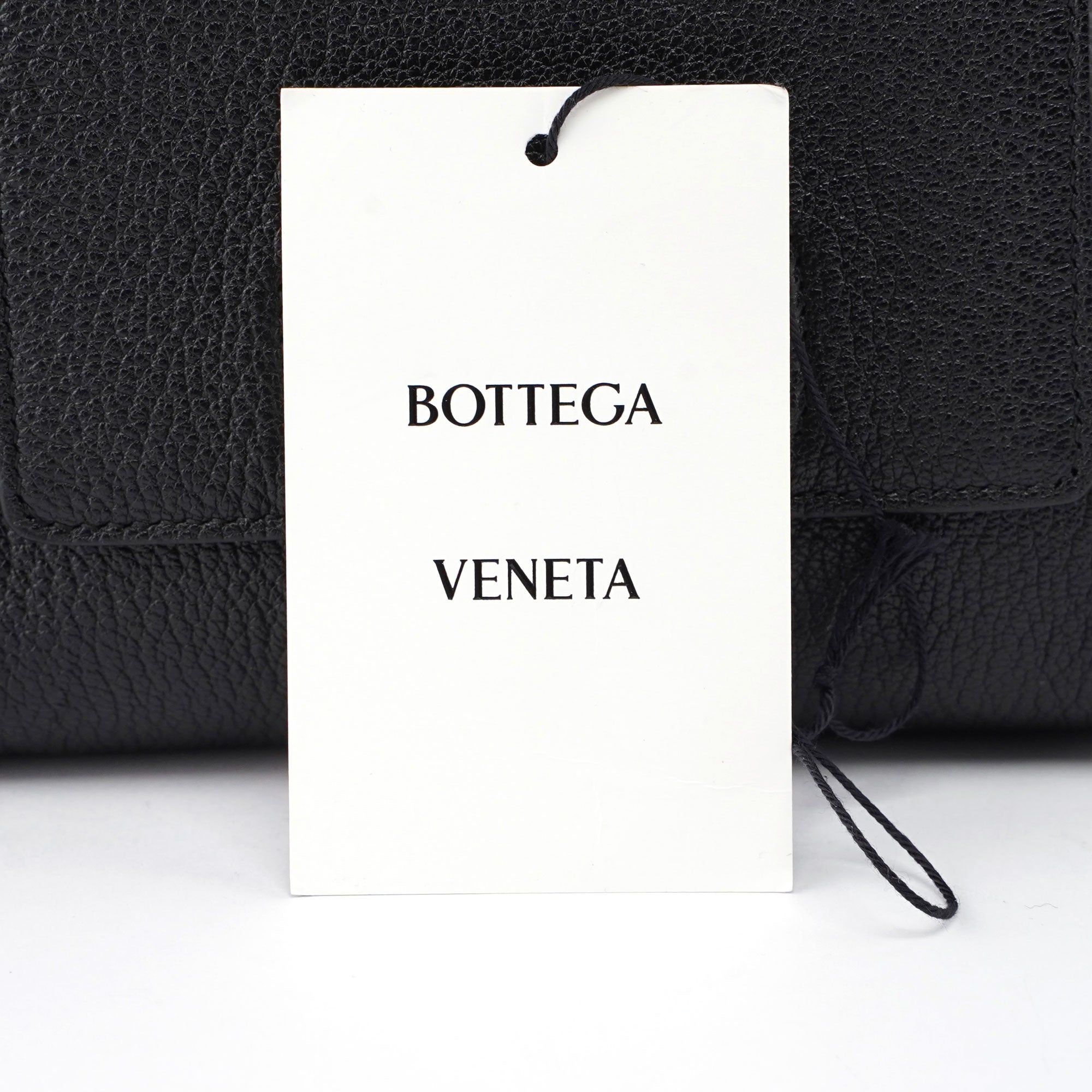Black Leather Buckle Waist Bag