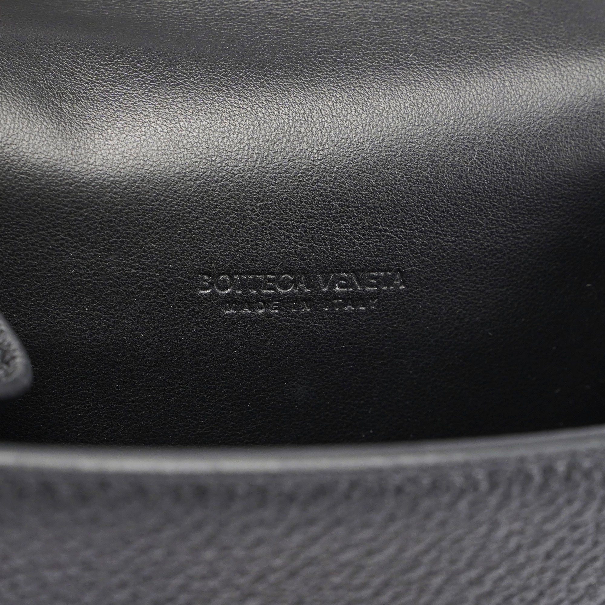 Black Leather Buckle Waist Bag