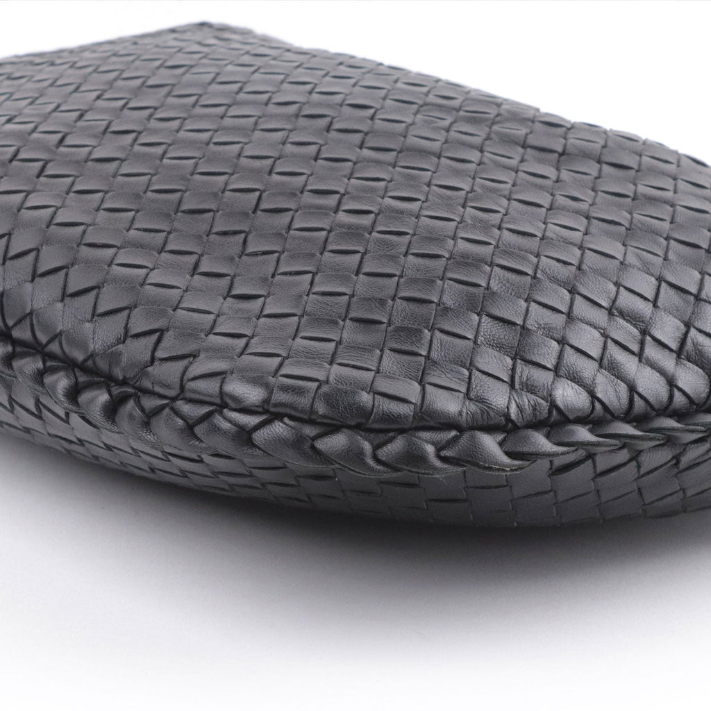 Black Medium Intrecciato Hobo Bag