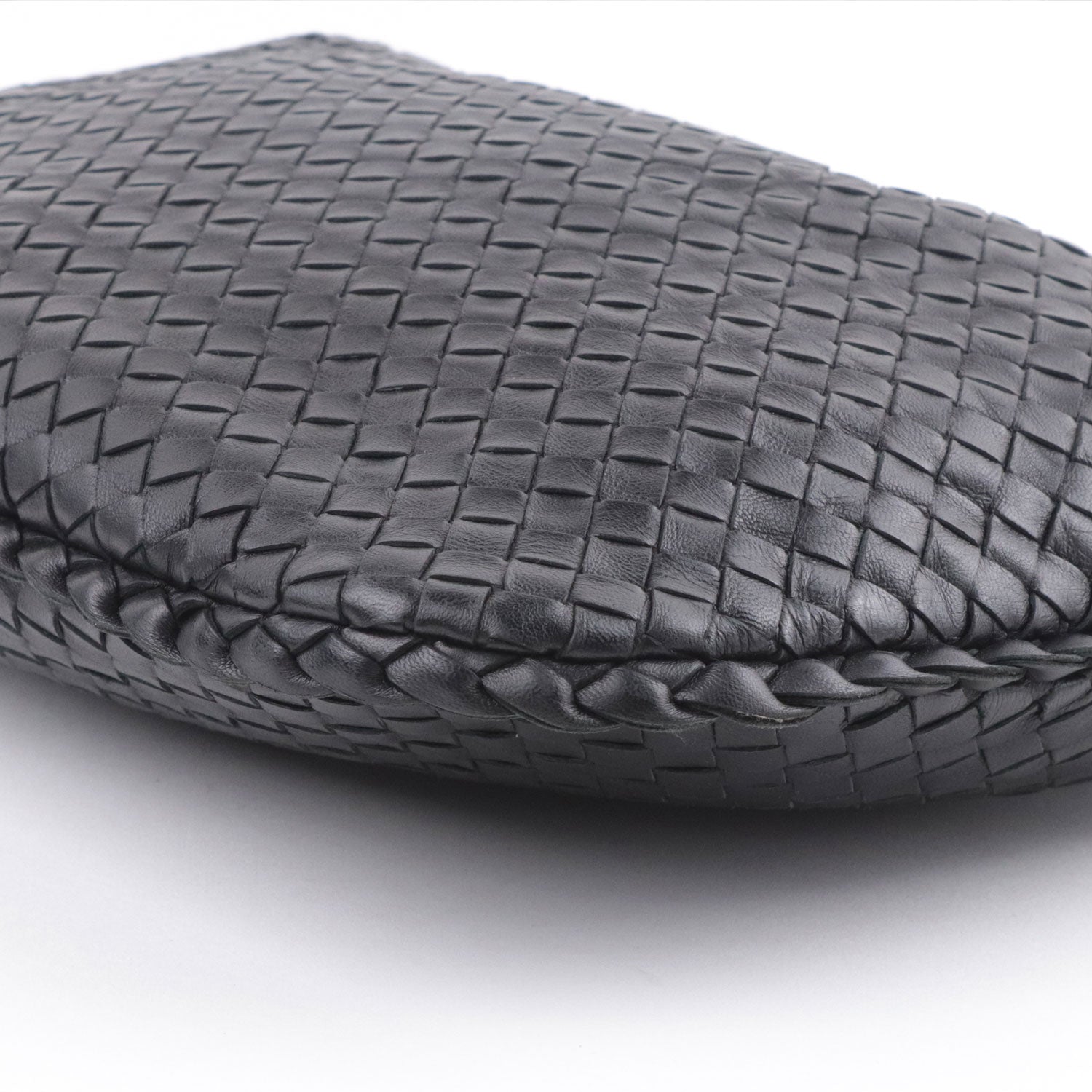 Black Medium Intrecciato Hobo Bag