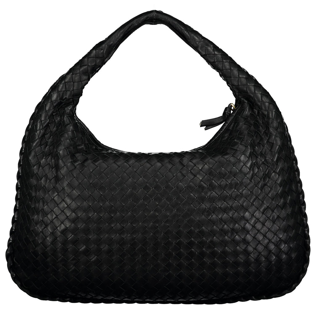 Black Medium Intrecciato Hobo Bag