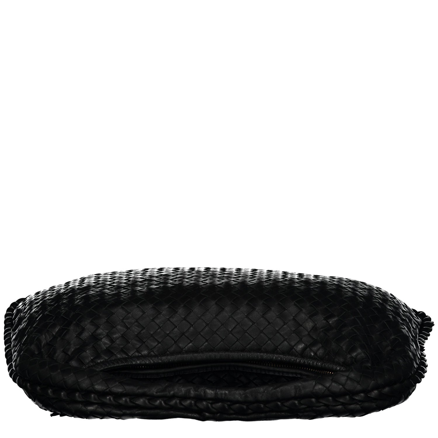 Black Medium Intrecciato Hobo Bag