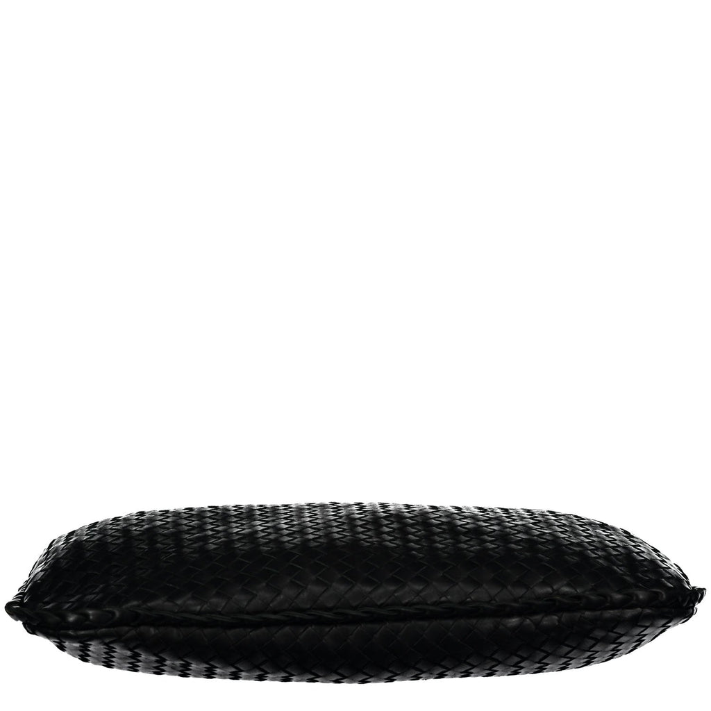Black Medium Intrecciato Hobo Bag