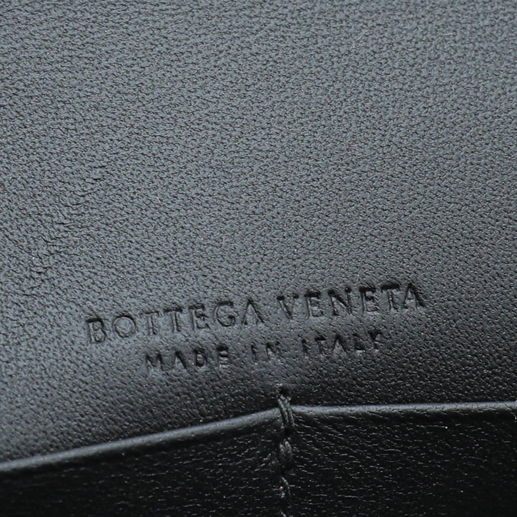 Bottega Veneta Black Multicolor Perforated Details Chain Wallet