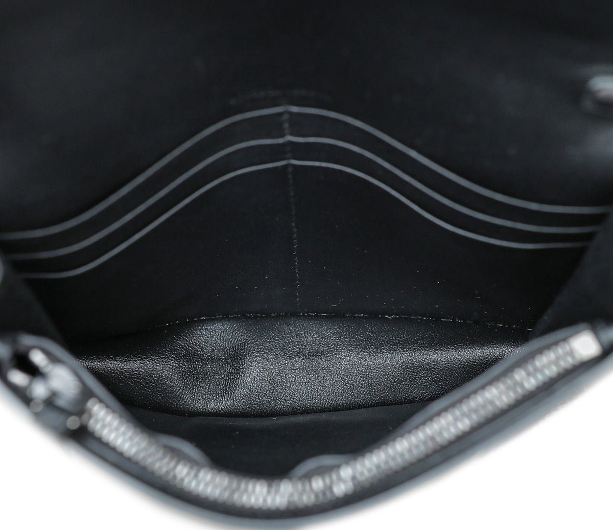 Bottega Veneta Black Multicolor Perforated Details Chain Wallet