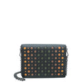 Bottega Veneta Black Multicolor Perforated Details Chain Wallet