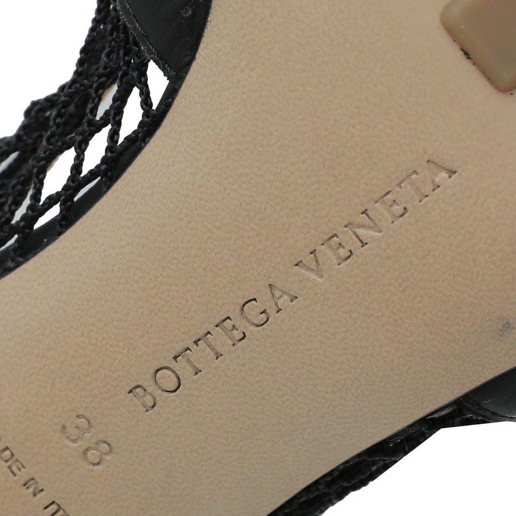 Bottega Veneta Black Stretch Chain Pump 38