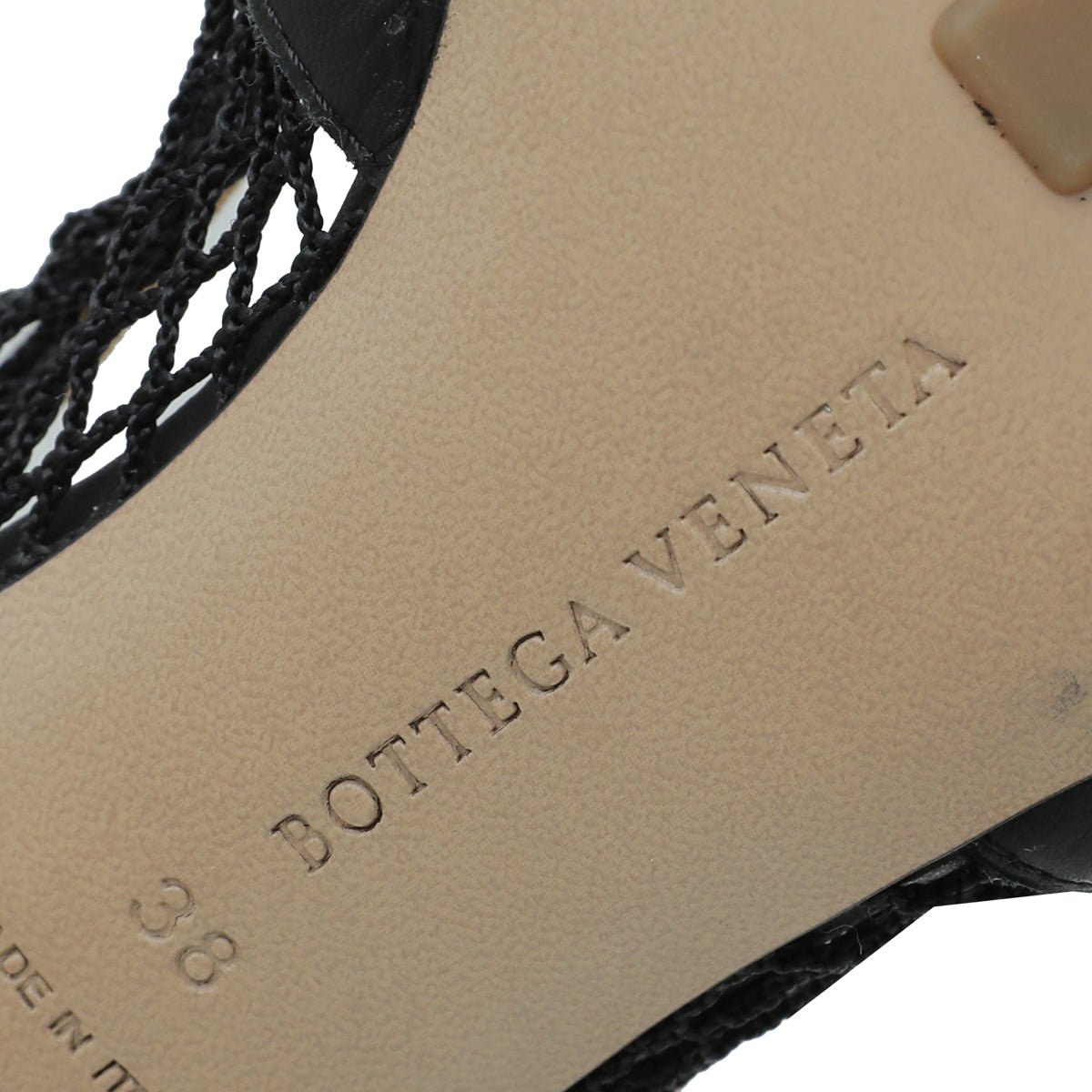 Bottega Veneta Black Stretch Chain Pump 38