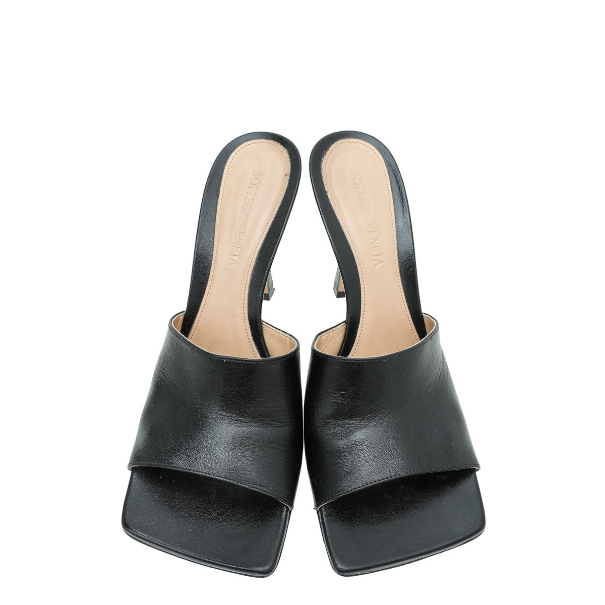 Bottega Veneta Black Stretch Mules 36.5