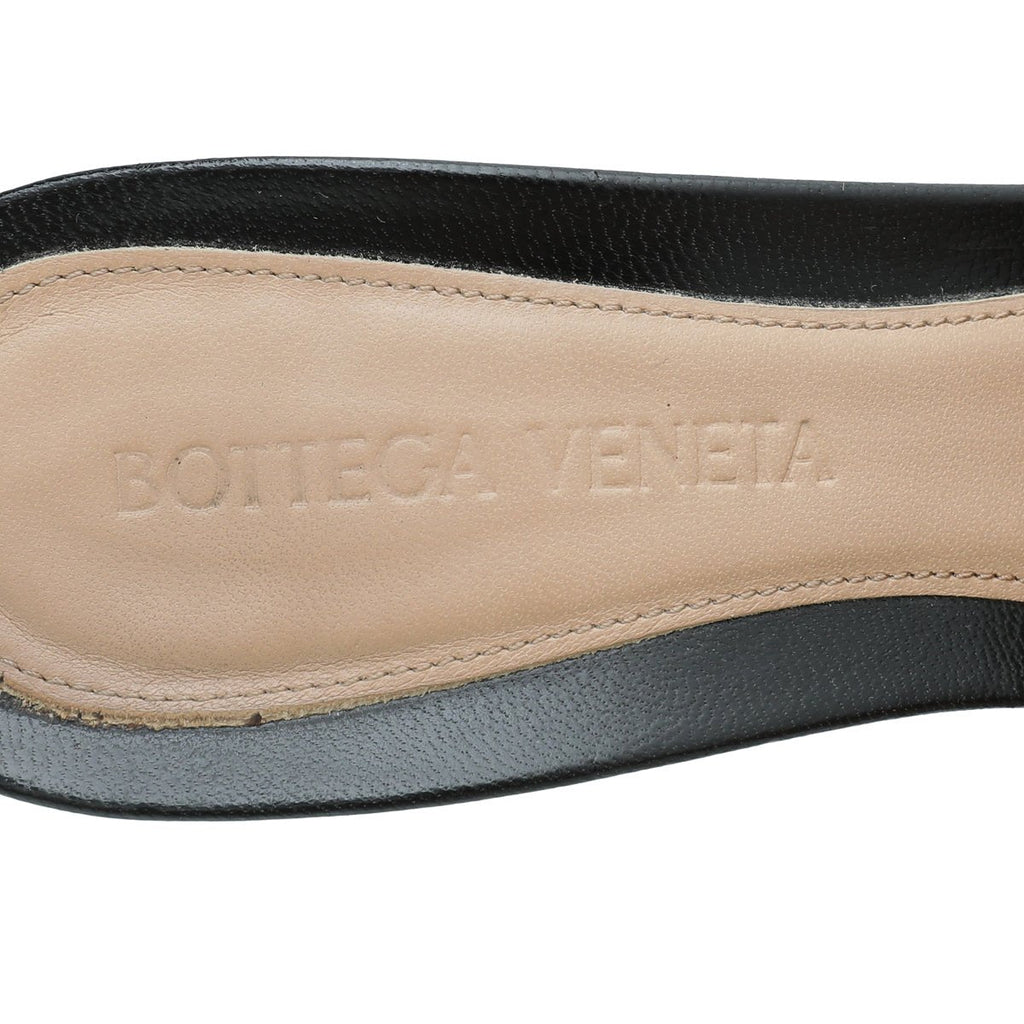 Bottega Veneta Black Stretch Mules 36.5