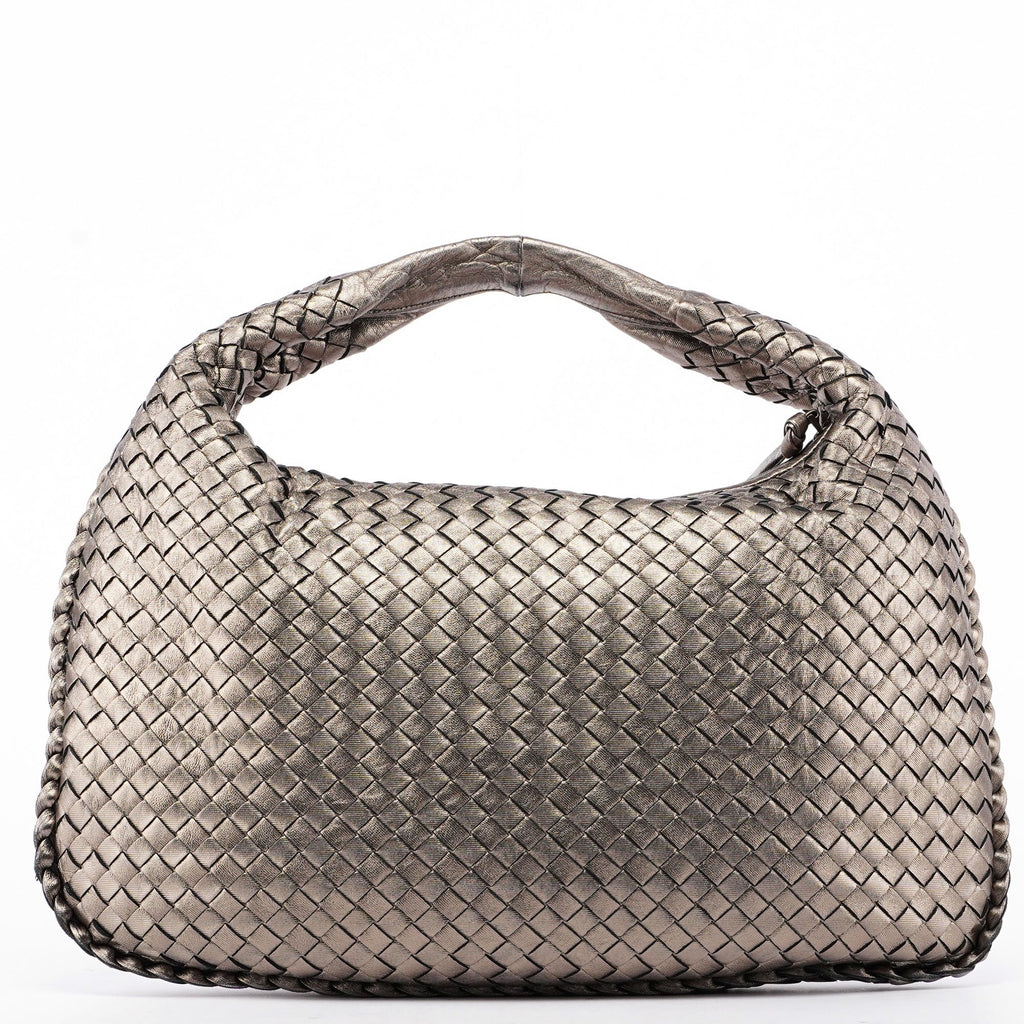 Bottega Veneta 115653 Metallic Gold Veneta Hobo