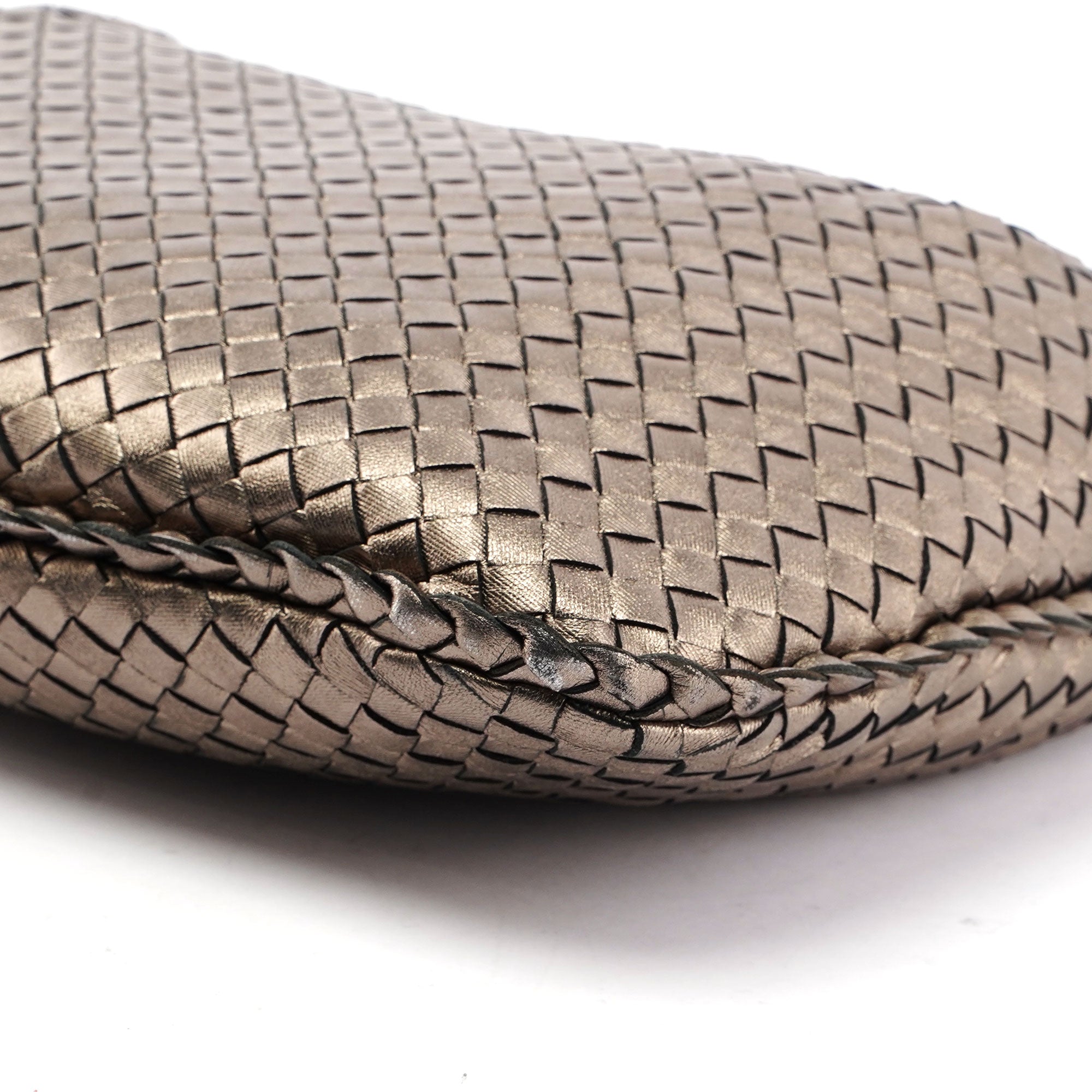 Bottega Veneta 115653 Metallic Gold Veneta Hobo