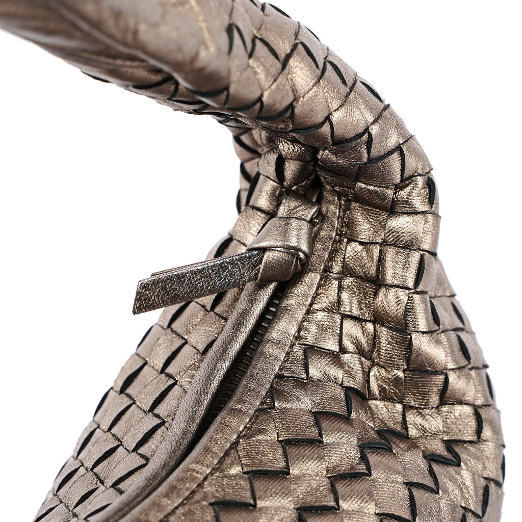 Bottega Veneta 115653 Metallic Gold Veneta Hobo