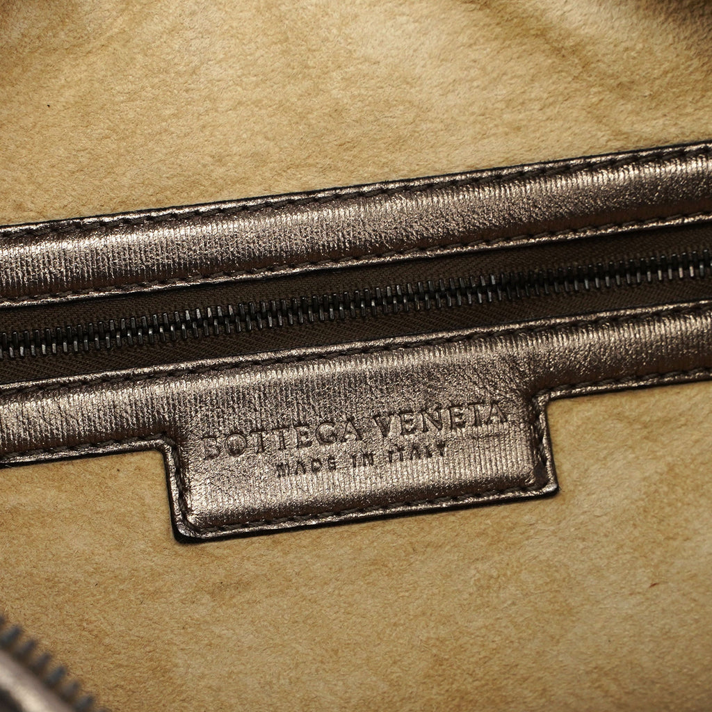 Bottega Veneta 115653 Metallic Gold Veneta Hobo