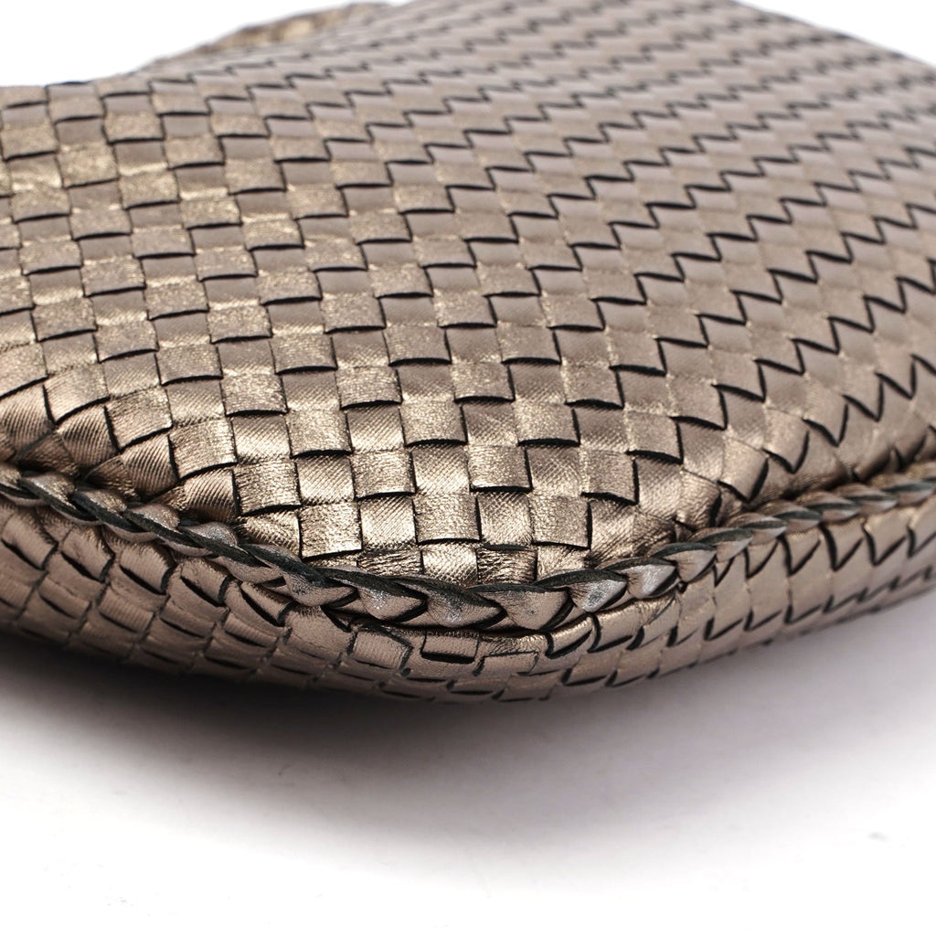 Bottega Veneta 115653 Metallic Gold Veneta Hobo