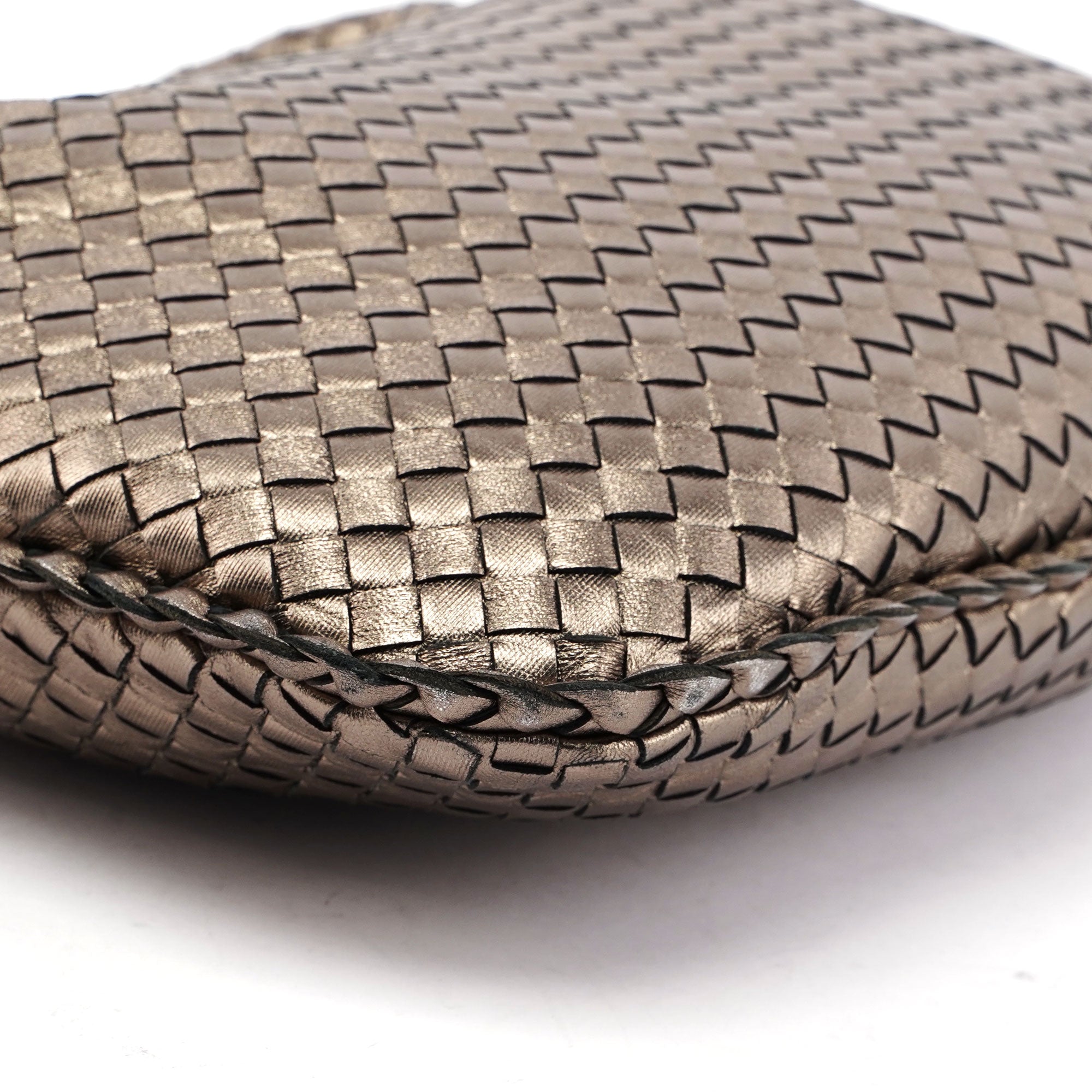 Bottega Veneta 115653 Metallic Gold Veneta Hobo