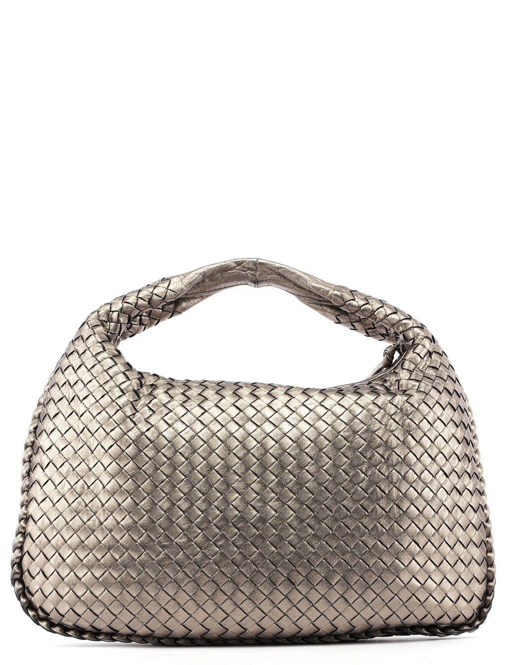 Bottega Veneta 115653 Metallic Gold Veneta Hobo