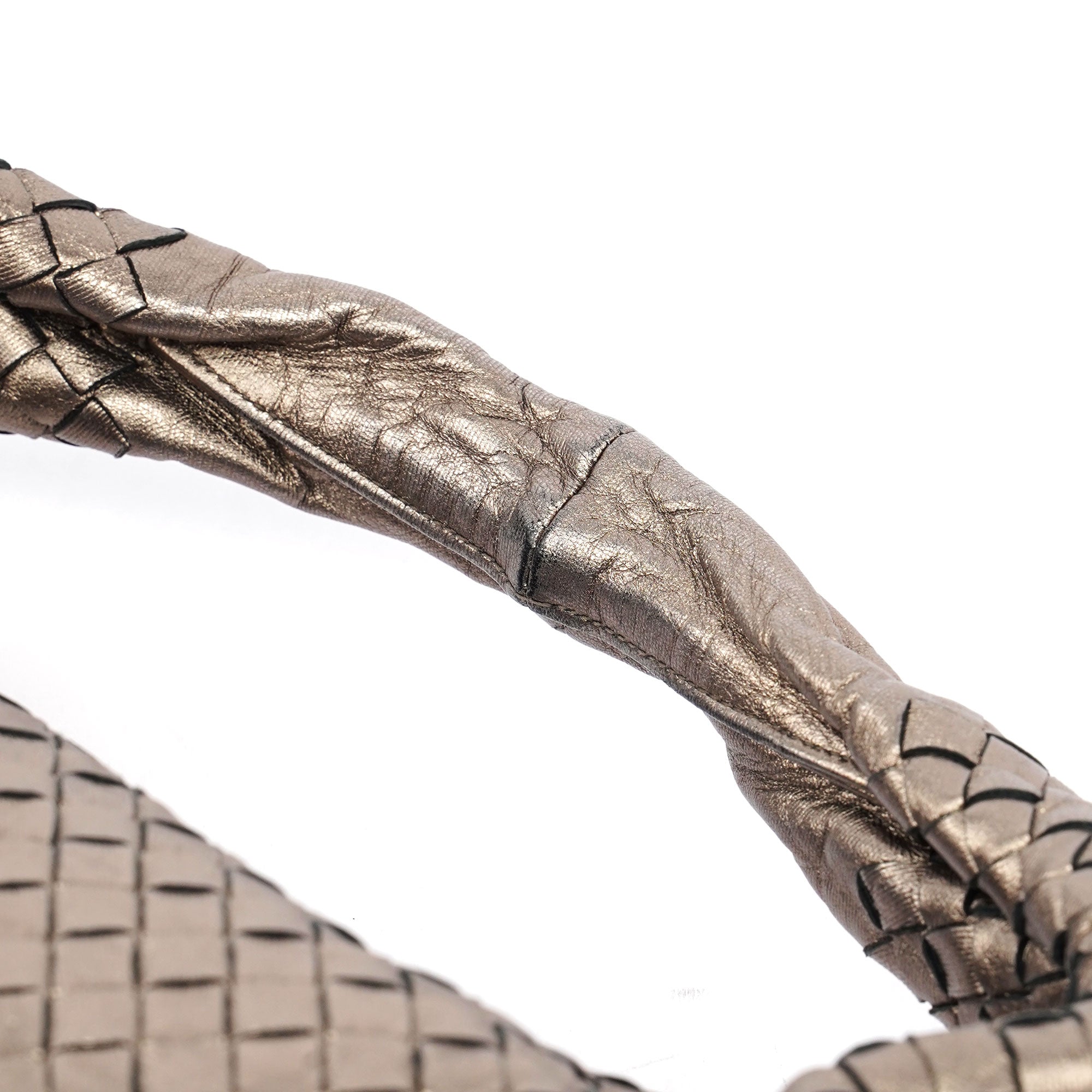 Bottega Veneta 115653 Metallic Gold Veneta Hobo