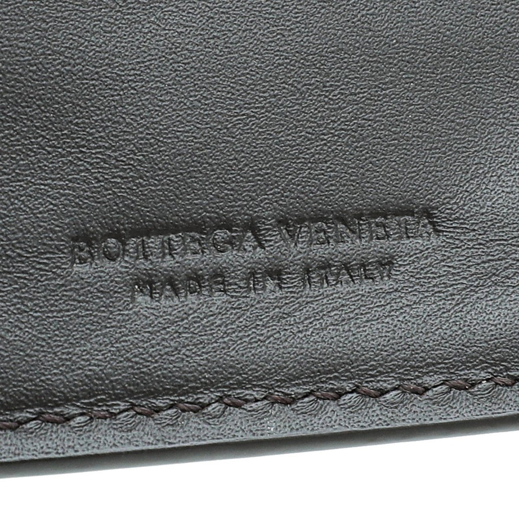 Bottega Veneta Chocolate Intrecciato Yen Wallet