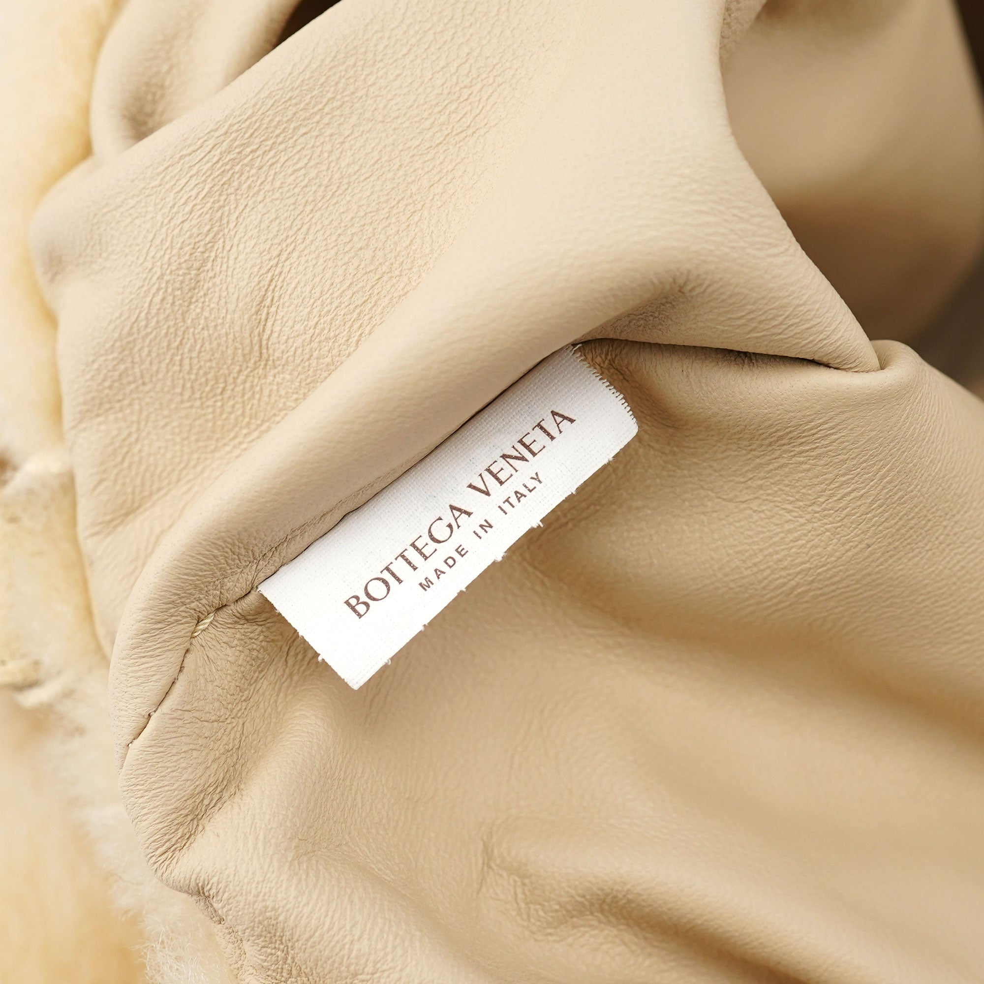 Cream Faux Fur Shoulder Bag