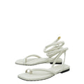 Bottega Veneta Cream Spiral Flat Sandals 40