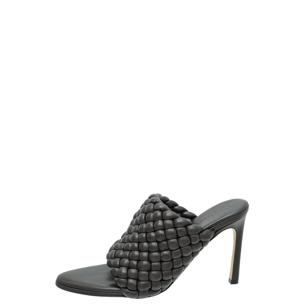 Bottega Veneta Dark Brown Padded Intrecciato Curve Sandals 38