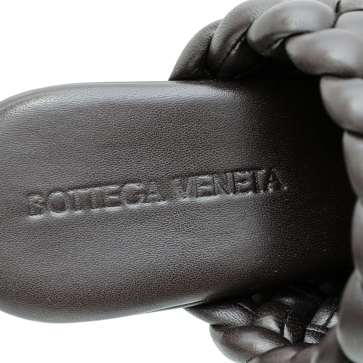 Bottega Veneta Dark Brown Padded Intrecciato Curve Sandals 38