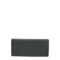 Bottega Veneta Dark Grey Intrecciato Yen Wallet