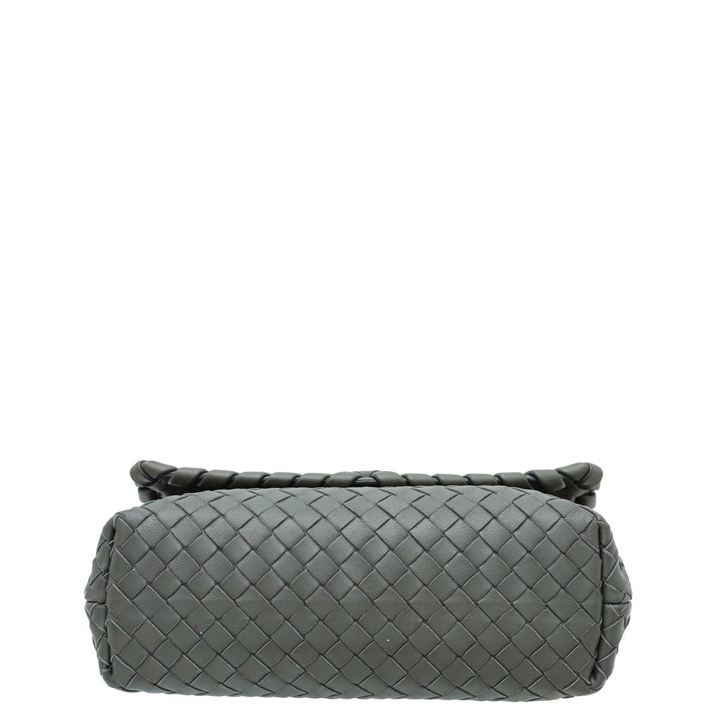 Bottega Veneta Grey Intrecciato Nappa Olimpia Chain Bag